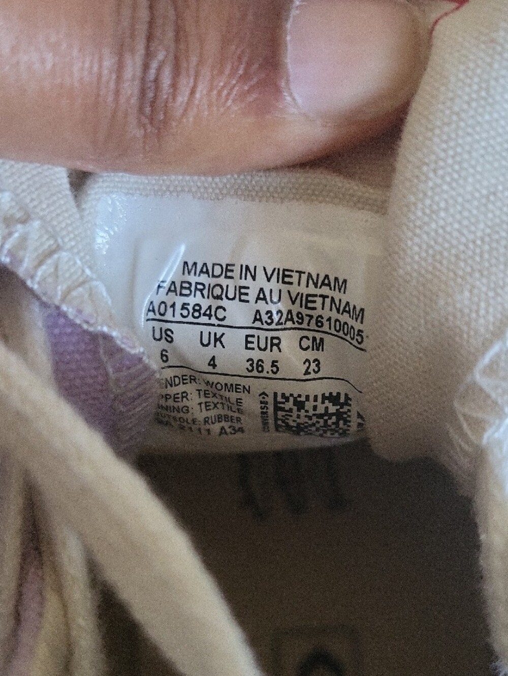 Converse All Star 70 Embroidered Chuck Taylors In Lilac, Size 6 - Picture 8 of 8